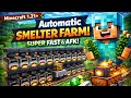 Ultimate Auto Smelter Farm in Minecraft 1.21+ 🔥 (Super Fast &amp; Fully Automatic!)