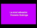 La miel silvestre - Horacio Quiroga -Audiolibro Cuento completo