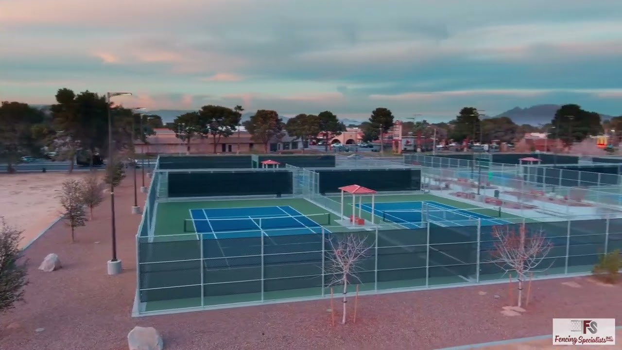 Sunset Park Tennis Courts by Fencing Specialists, Inc.