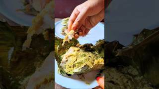Try this tasty pomfret fish paturi recipe #bengalifood #howtomake #fishpaturi #shorts #trending