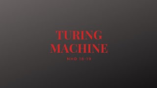 Turing Machine