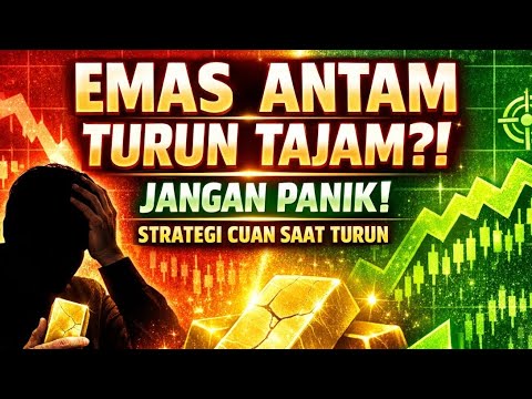 Harga Emas Antam Turun Drastis? Jangan Panik! Ini Strategi Cuan Saat Emas Koreksi Tajam