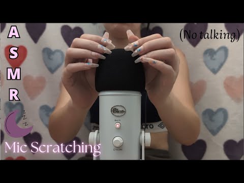 ASMR Masaje craneal INTENSO 💤🎧 Rascando el micro de diferentes formas