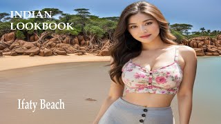 4K AI Art Indian Lookbook on Ifaty Beach, Madagascar