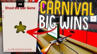 Earning Major Prizes On The Most Difficult Carnival Games - The Carnival Update - The Coin Game