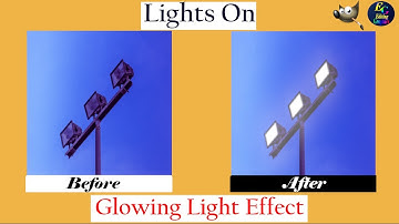 GIMP: LIGHTS ON or Glowing Light effect in Photos | Create light effect | Realistic light effect