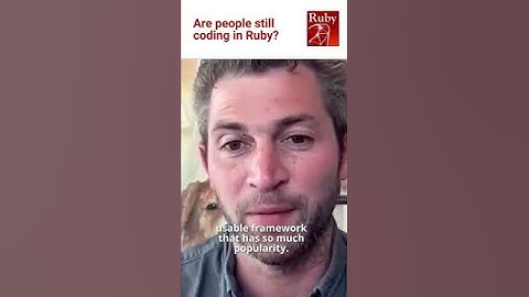 Is it still worth coding in Ruby? #rubyonrails #coding #softwaredeveloper