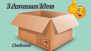 DIY -3 🤩Awesome Cardboard Craft Ideas | Best Out of Waste