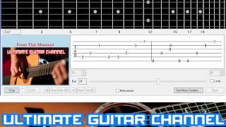 Video thumbnail of "[Guitar Solo Tab] From This Moment (Shania Twain)"