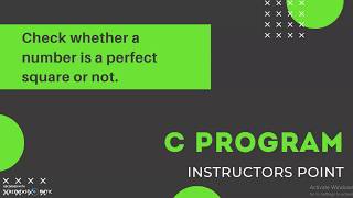 Famous C Program : Find whether a number is Perfect Square or not. Net Worth
