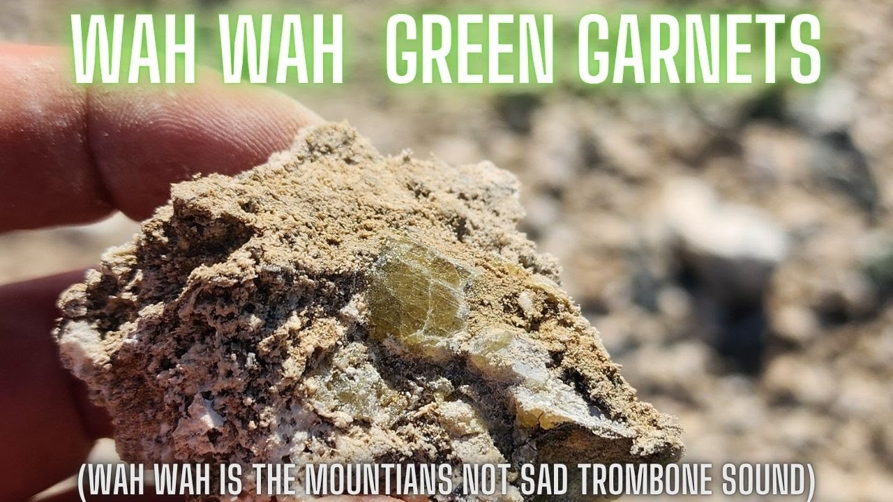 Green Garnets In the Wawa Mountains of Utah