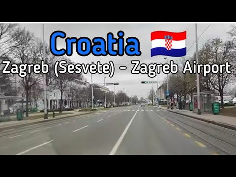 Driving from Zagreb (Sesvete) to Zagreb Airport and Velika Gorica - Croatia 🇭🇷