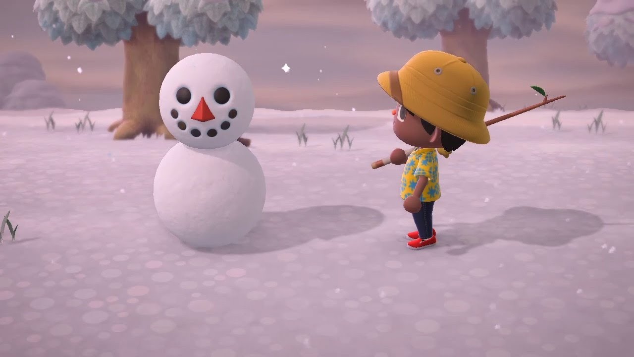 Making a snowman/snowboy AnimalCrossing ACNH NintendoSwitch Shorts