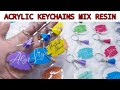 acrylic keychains tutorial || tutorial ganci akrilik lapis resin