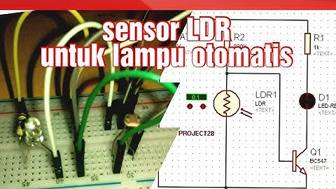 Rangkaian Sensor LDR untuk Lampu Otomatis dengan Tr BC547