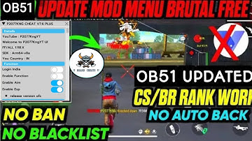 P2077KNG CHEAT V7.6 MOD MENU OB51 FULLY 100% SAFE FF MOD CS | BR RANK WORKING BY BRAND CHEATS