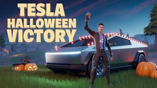 Fortnite Королевская победа Halloween season Tesla Cybertrack