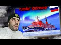 REACTION to   The Biggest Nuclear Icebreaker  75 000 лс Атомный Ледокол Ямал