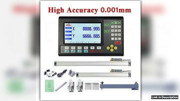 High Accuracy 5um1um 2 Axis LCD Dro Set Lathe Milling Digital Readout Monitor 2pcs Linear Scale Lin