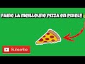 Faire une pizza en pixel facile!!!👍🍕