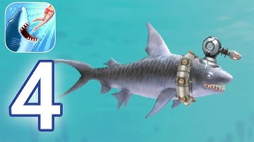 Hungry Shark Evolution - Gameplay Walkthrough Part 4 - Tiger Shark (iOS, Android)