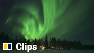 Spectacular Northern Lights dance over Arctic skies in Finland’s Lapland