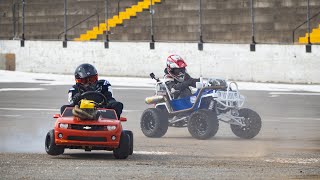 They let us on a Real Racetrack! Power Wheels Hot Laps With PUBG MOBILE