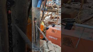 smaw Arc Welding स्ट्रक्चर वेल्डिंग आर्क😱 #welding #stickwelding #viralvideo #shorts