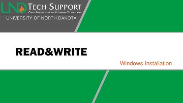 Read&Write: Windows Installation