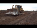 Вскрытие карьера бульдозером CAT D-7R2