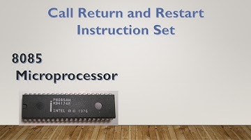 DIGITAL ELECTRONICS  8085 MICROPROCESSOR CALL, RETURN &  RESTART INSTRUCTION SET