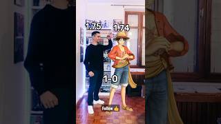 ME VS MUGIWARA ONE PIECE (Height) Resimi