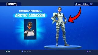 FORTNITE BUYING ARCTIC ASSASSIN OUTFIT NEW ITEM SHOP