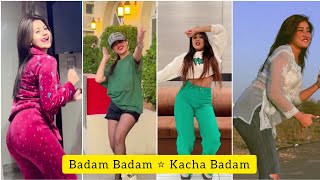 Badam Badam Kacha Badam Reels Anjali Arora VS Jannat Zubair VS Gima Ashi VS Sofia Ansari #Shorts screenshot 4