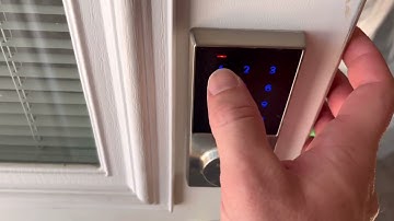 Resetting and setting the code on a Home Depot Defiant Keyless Deadbolt touchpad 