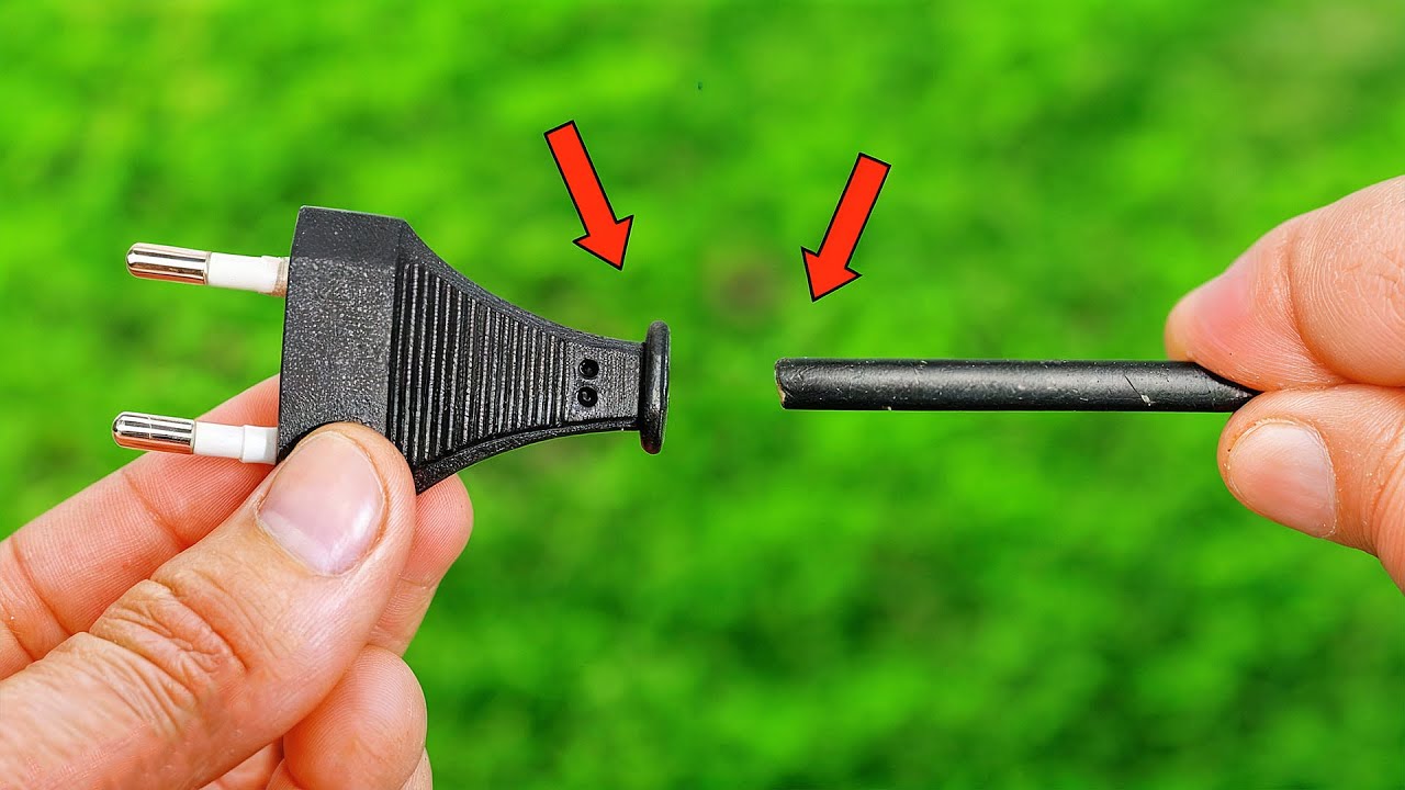 Few know this Way to fix a Electrical Plug When it is Broken!! - YouTube