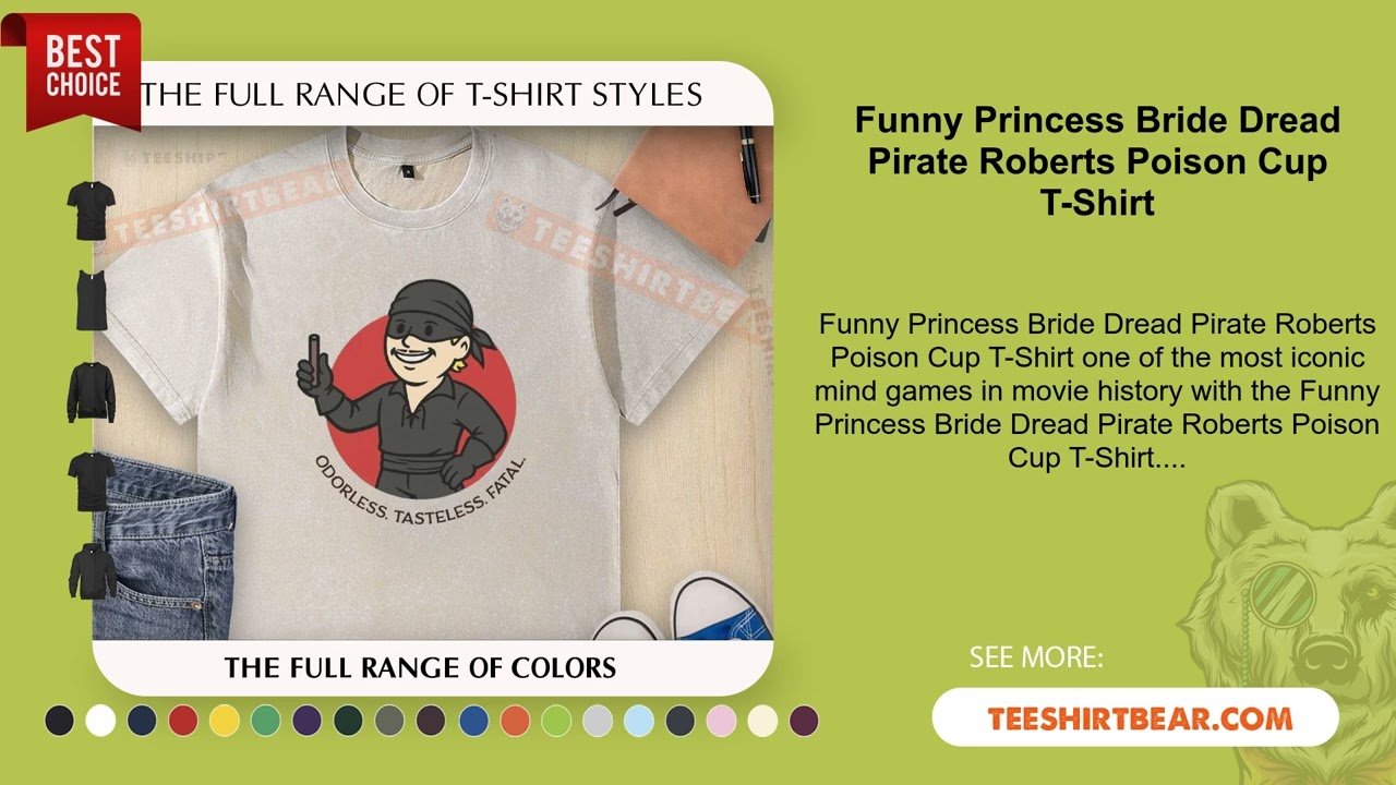 Funny Princess Bride Dread Pirate Roberts Poison Cup T-Shirt