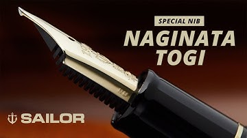 Sailor Naginata Togi Nibs: Explanation and Writing Demonstration