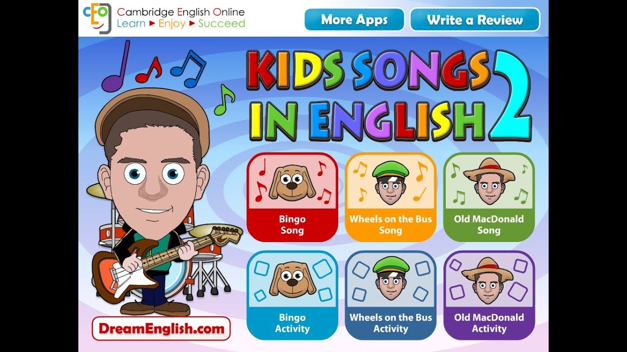 English dream song. Cambridge English for Kids. Kids Songs in English. Dream English.