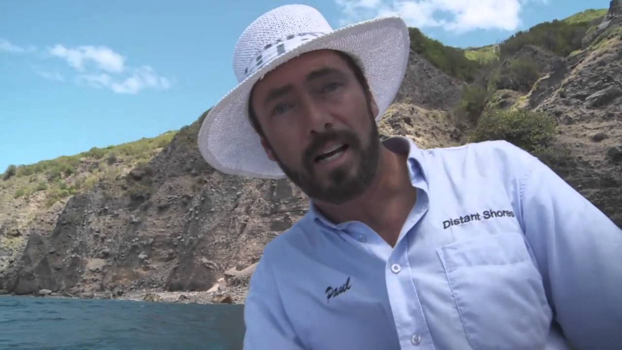 Sailing to Saba in the Caribbean