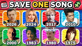 Famous Save One Song Per Year ✨🎵 Most Popular 6 Songs Each Year 1975 - 2026 | Music Quiz 2026 Wealth