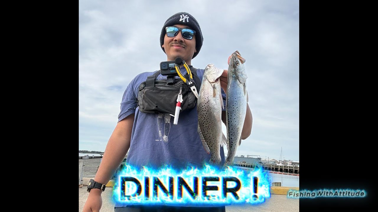 SPECKLED TROUT FISHING AT JEB LITTLE CREEK !!! #nlbn #lurefishing #speckledtrout #catchandfeast