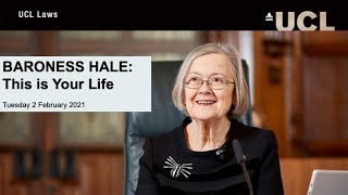 Baroness Hale: This is Your Life