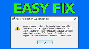 How To Fix Apple Application Support Error in Windows