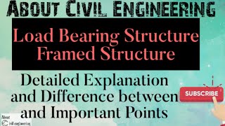 Load Bearing Structure and Framed Structure. Comparison between. With Detailed Explanation. Civil En