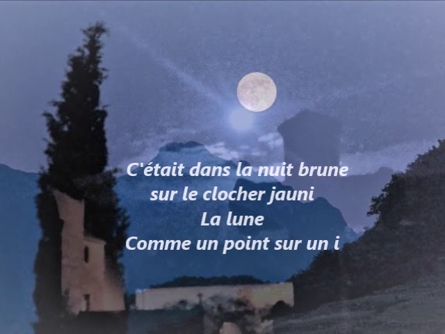Ballade A La Lune Alfred De Musset Youtube