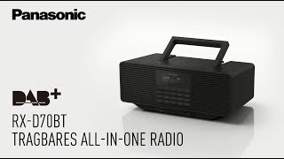 Schickes Radio in Retro-Design mit DAB+ RX-D70BT | Panasonic Produktvorstellung