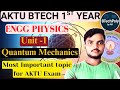 Unit-1 Quantum Mechanics – Most Important Topics for AKTU Exam