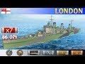 ✔ Тяжелый Крейсер &quot;London&quot; VI уровень Британия | [ WoWS ] World of WarShips REPLAYS