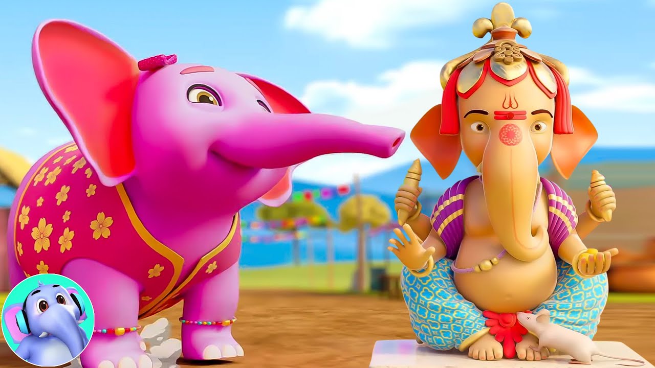 Ganapati Bappa Aa Rahe Hai, गणपति बप्पा मोरया, Ek Mota Hathi + Hindi Cartoon Rhymes and Kids Songs